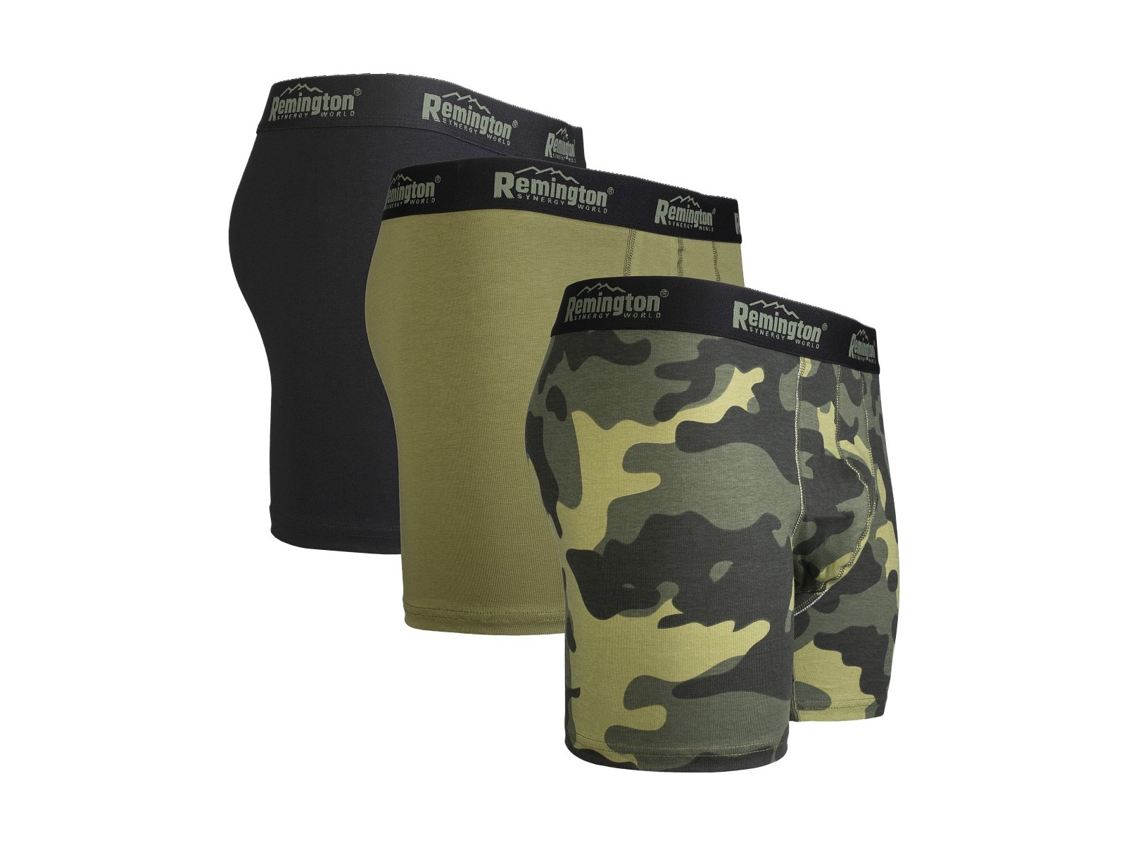 3-Pack Boxers - Remington SW - Green