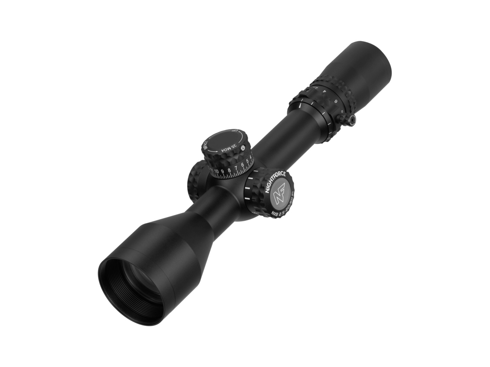 Riflescope - Nightforce - NX8 - 2.5-20X50mm F1 - ZeroStop&trade; - .1 Mil-Radian - DigIllum&trade; - PTL - Mil-C&trade;