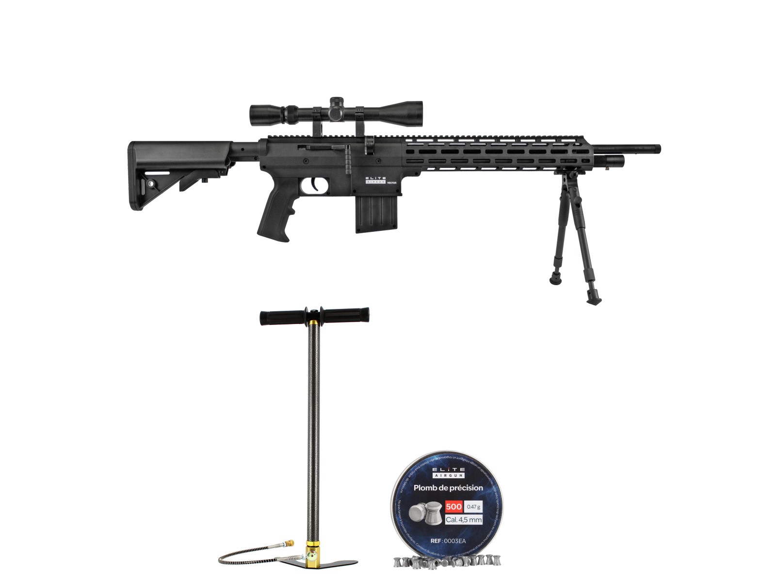 PCP Rifle Pack - Elite Airgun - Vector - 4,5mm - 19,9 joules