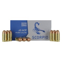 Ammunition - STV - Scorpio .45 ACP FMJ 230Gr (x50)