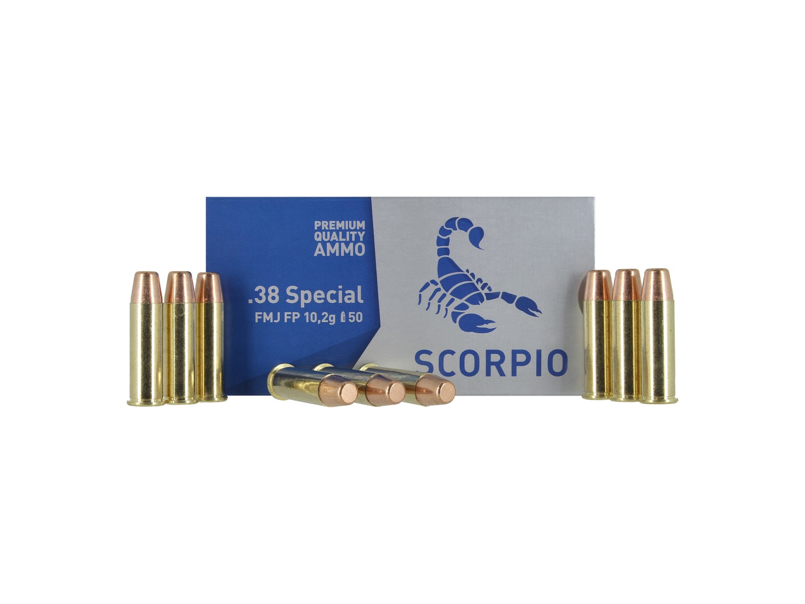 Municiones - STV - Scorpio .38 Special FMJ 158 Gr (x50)