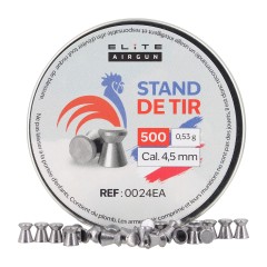 Balines planos campo de tiro - Elite Airgun - 4,5mm (x500)