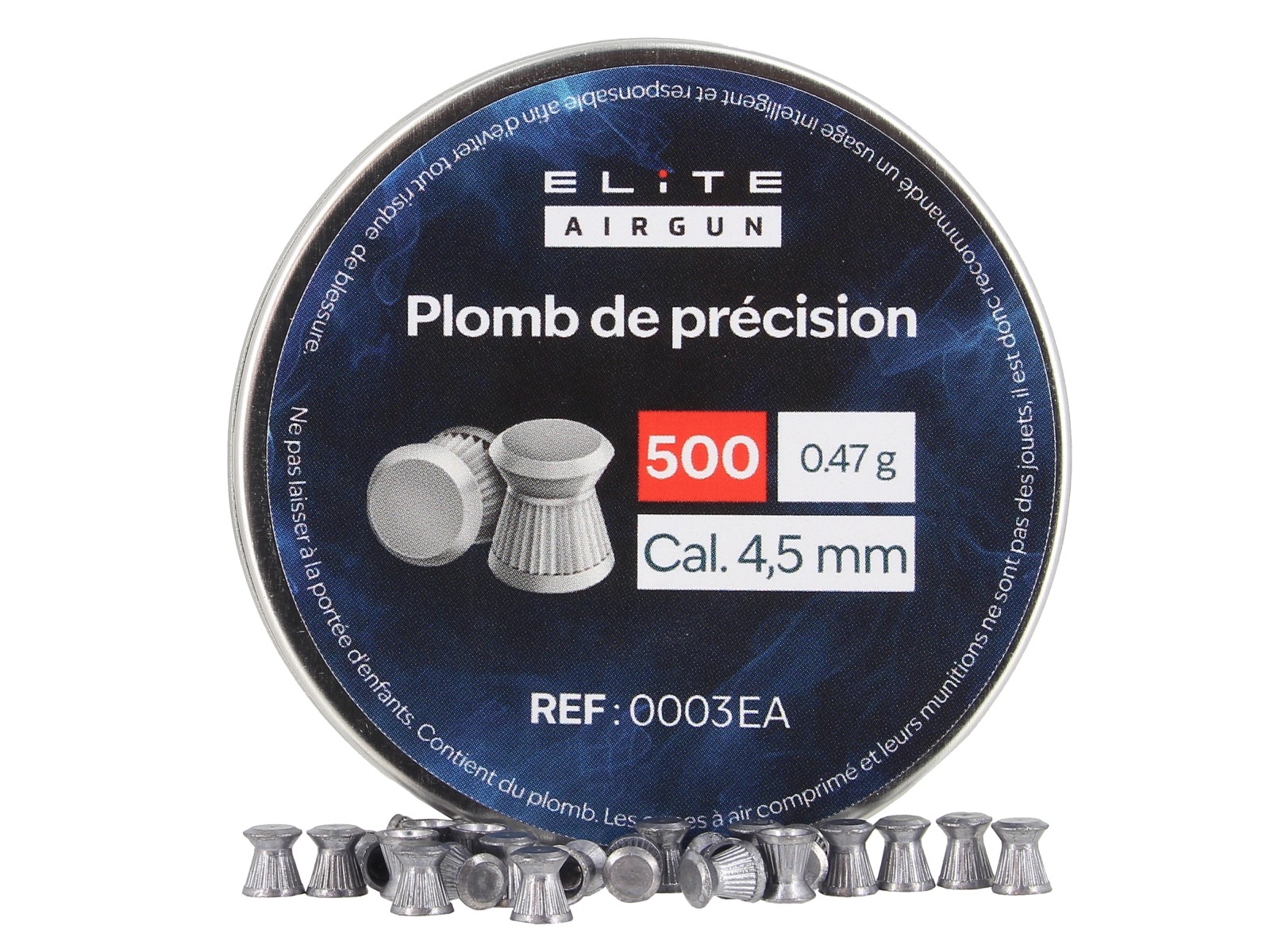Balines de precisi&oacute;n planos - Elite Airgun - 4,5mm (x500)