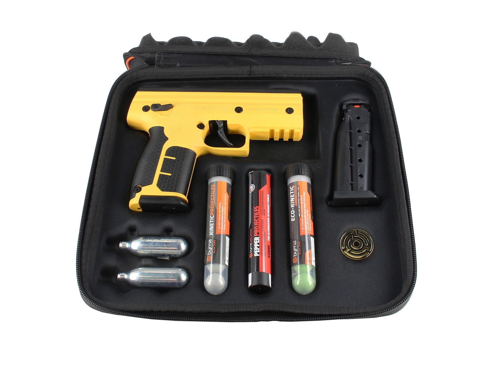 Pistol Pack - Byrna - SD Pepper Kit - Caliber .68 - Yellow