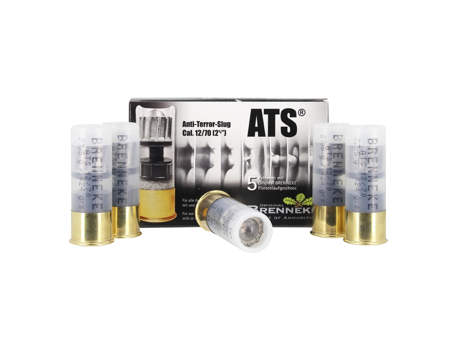 Cartuchos - Brenneke - Anti-Terror-Slug - 27,5 g - 12/70 (x5)