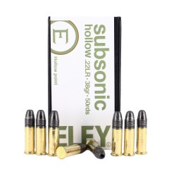 Cartuchos - ELEY - Subsonic hollow - 22LR (x50)