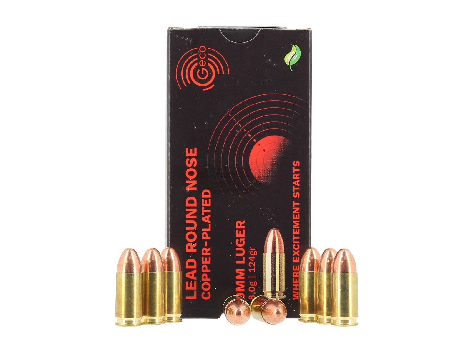 Ammunition - Geco -  LRN CP - 124 gr - 9x19 (x50)