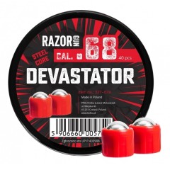 Bolas de acero - Devastator - rojas para HDS68 - .68 (x40)