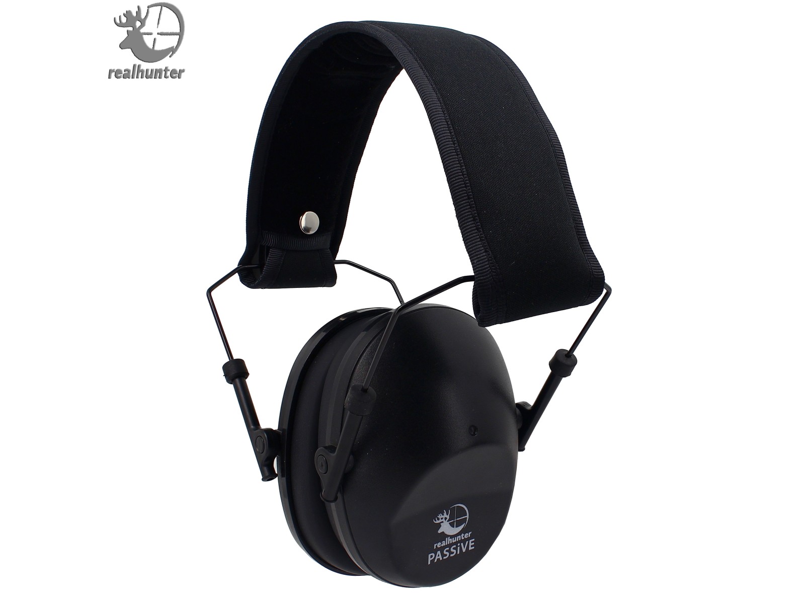 Casco Real Hunter pasivo negro