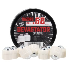Bolas de acero - Devastator - blancas para HDR68 - .68 (x40)