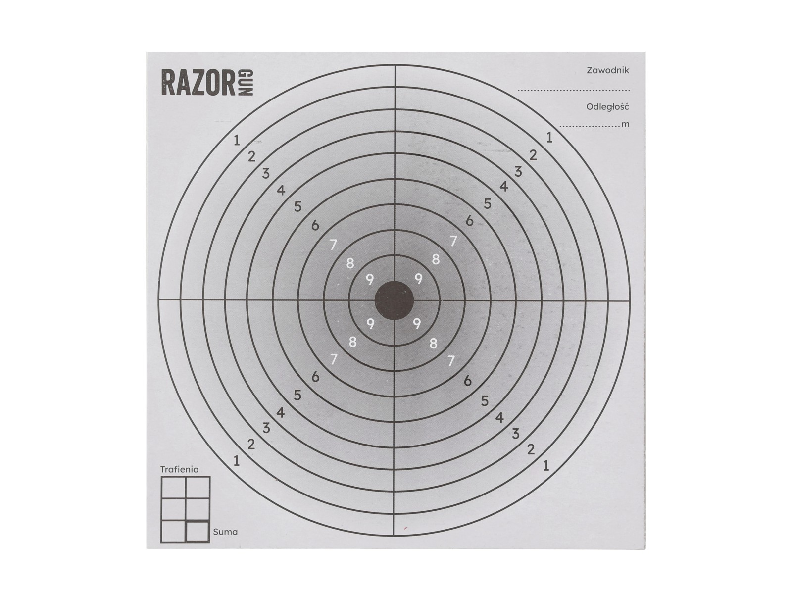 Targets - Razor Gun - 14x14 cm (x100)