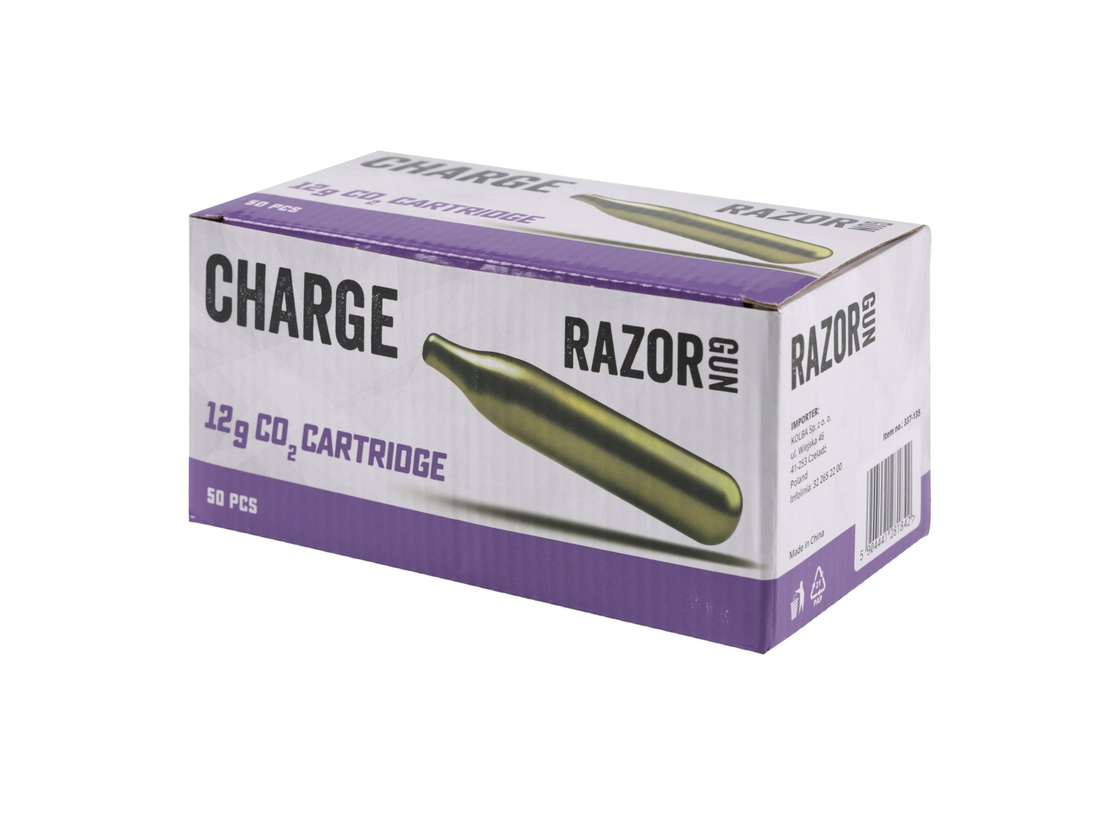 Cartuchos de CO2 - Razor Gun - 12g (x50)