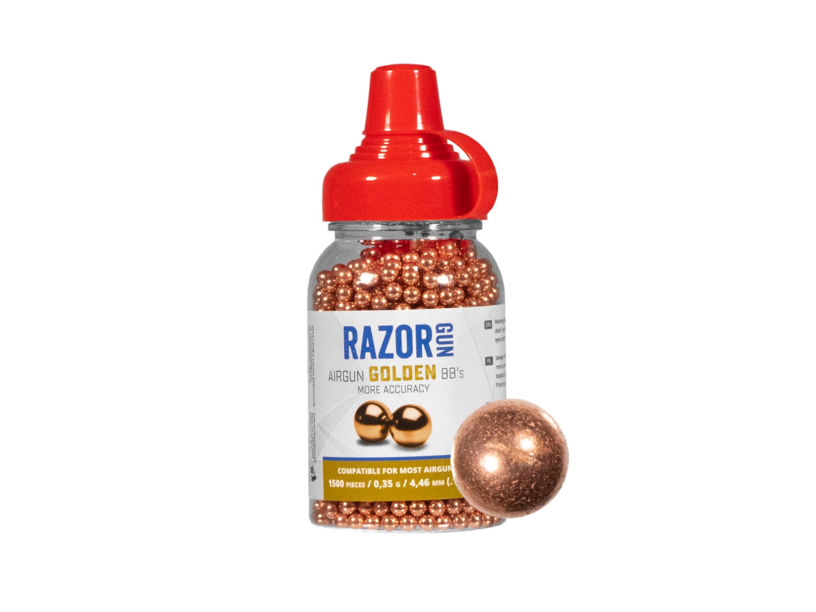 BBs - Razor Gun - Golden - 4.5 mm BB'S (x1500)