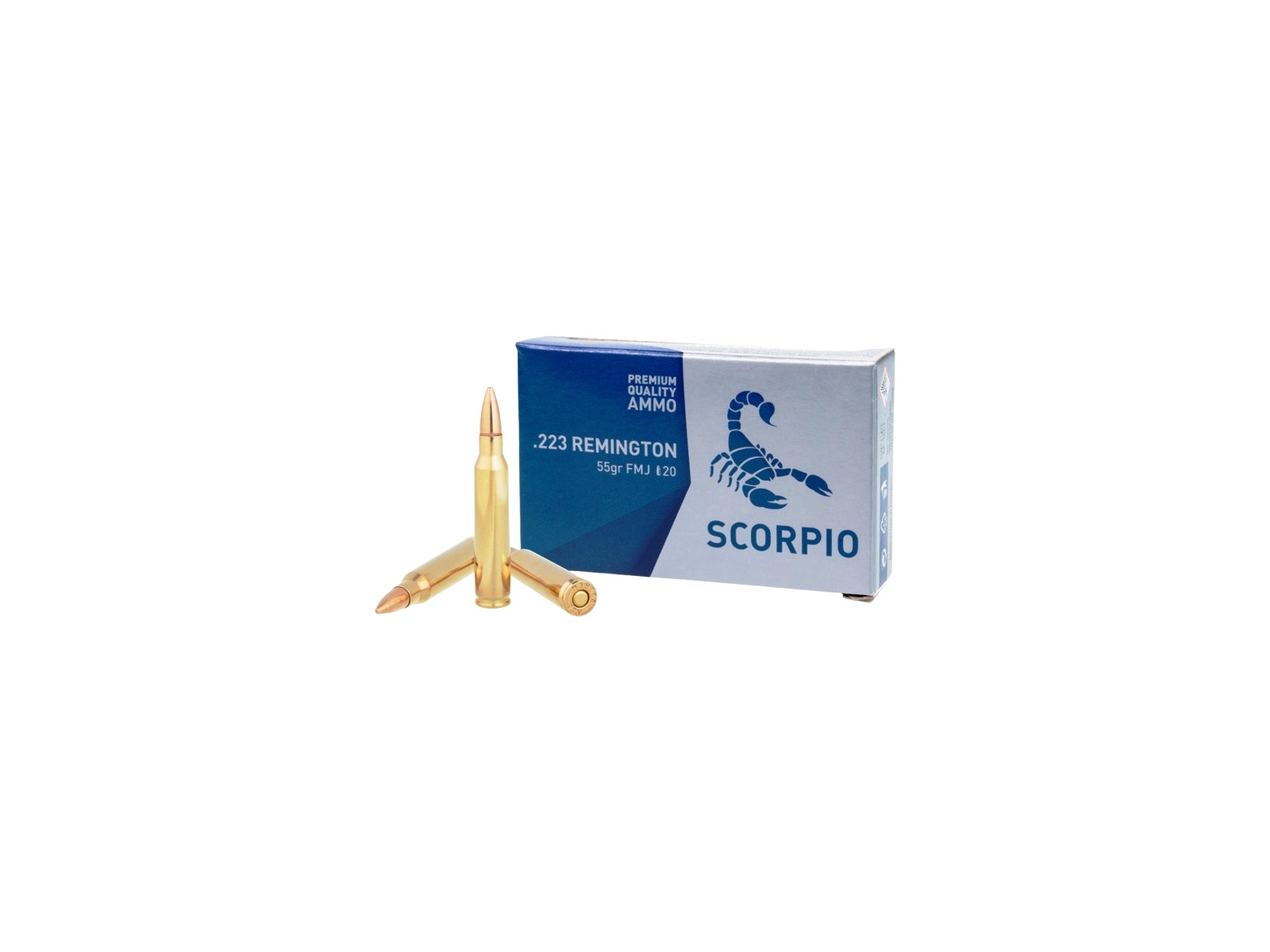 Ammunition - STV - Scorpio .223 Rem FMJ - 55Gr (x20)