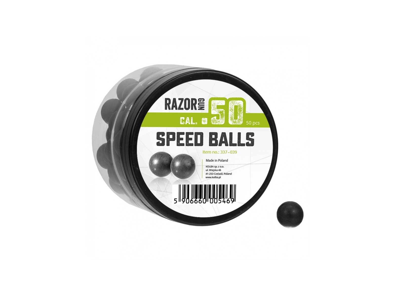 Bolas de caucho - Razor Gun - Speed Balls - .50 (x50)