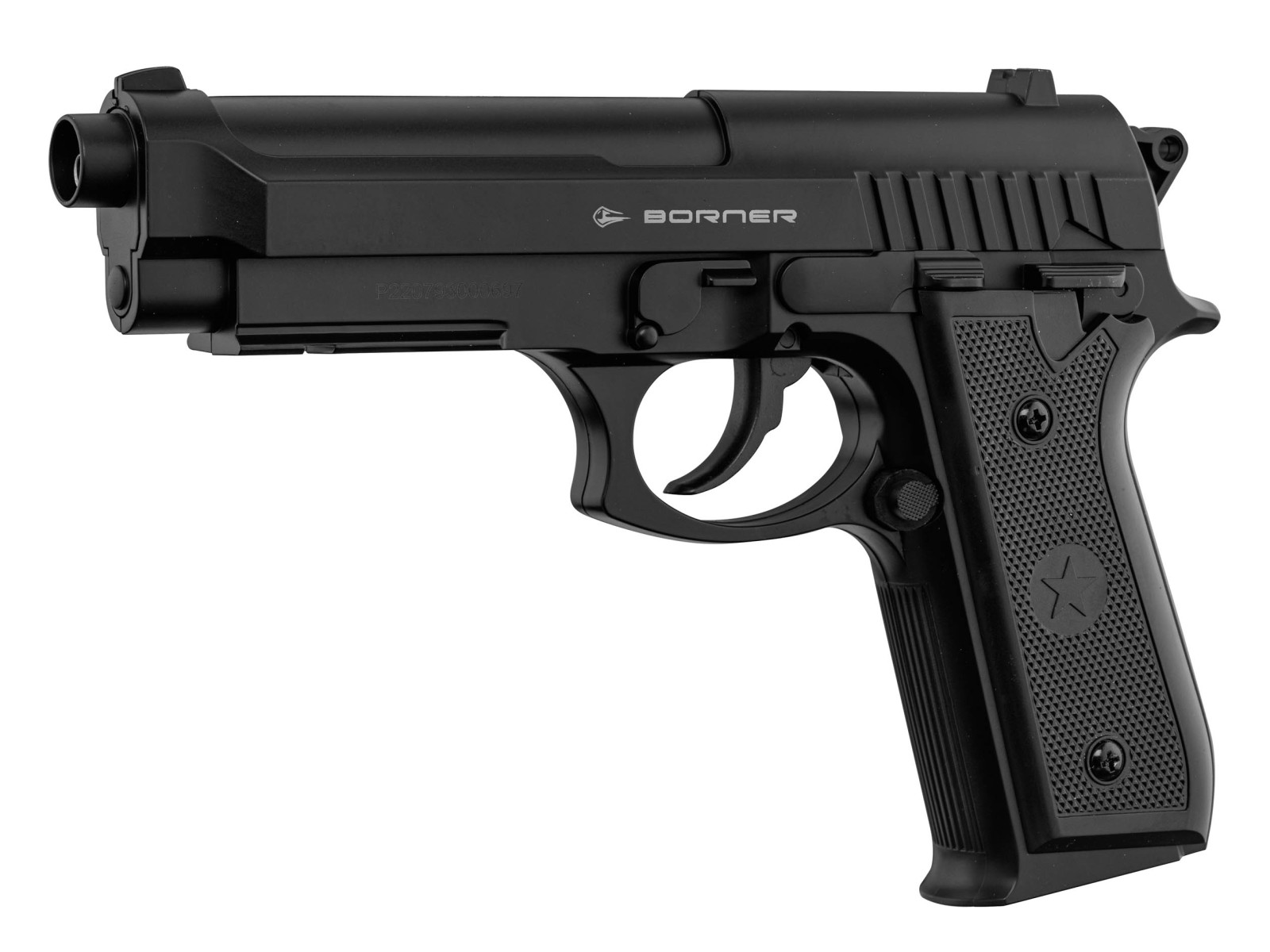 Pistola - Borner - 92M - 4,5 mm BB'S - 3 Joules