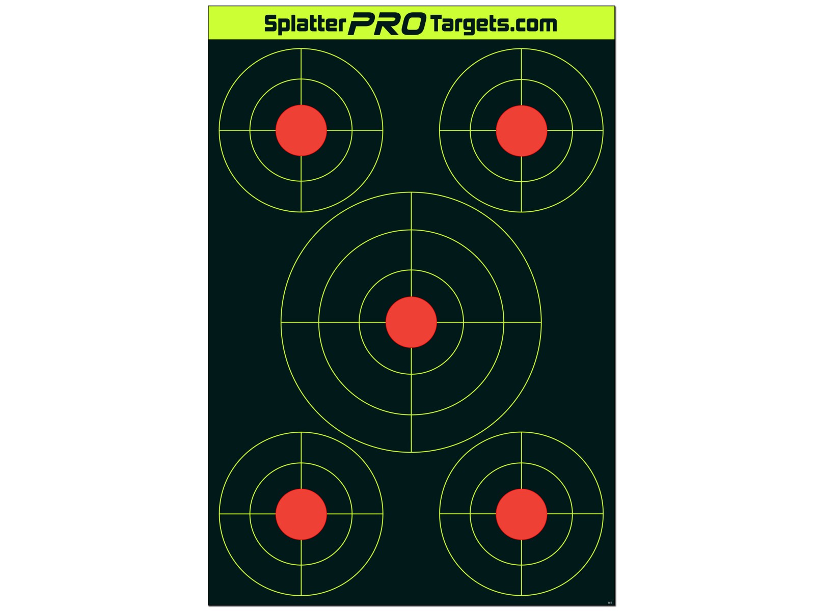 Dianas de tiro reactivas - SplatterProTraget - GRB03 - 45x30cm (x10)