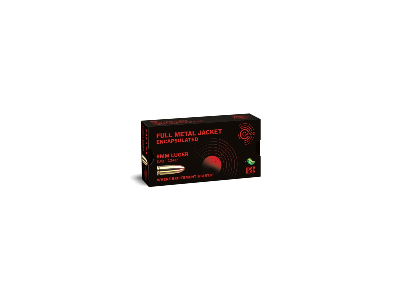 Municiones - Geco - FMJ 124gr Encapsulated - 9x19 (x50)