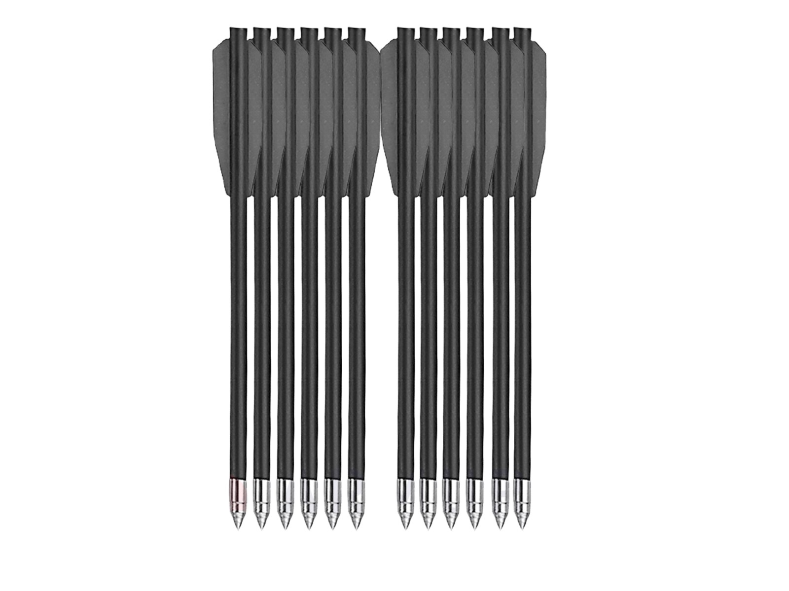 Flechas de ballesta de pl&aacute;stico - Man Kung - 6.5\" (x12)