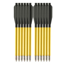 Metal Crossbow Bolts - Man Kung - 6,5\" (x12)